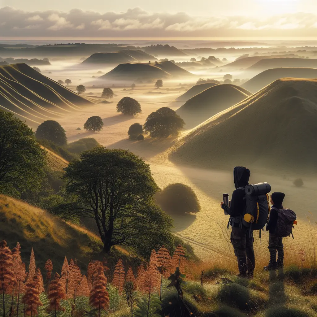 Sådan går I på vandretur med mor i Mols Bjerge